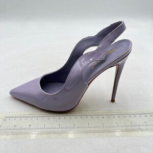 FSJ Purple Pointed Toe Slingback Pumps Sexy High Heel Slip On Shoes